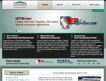 Tablet Screenshot of leaderservices.com